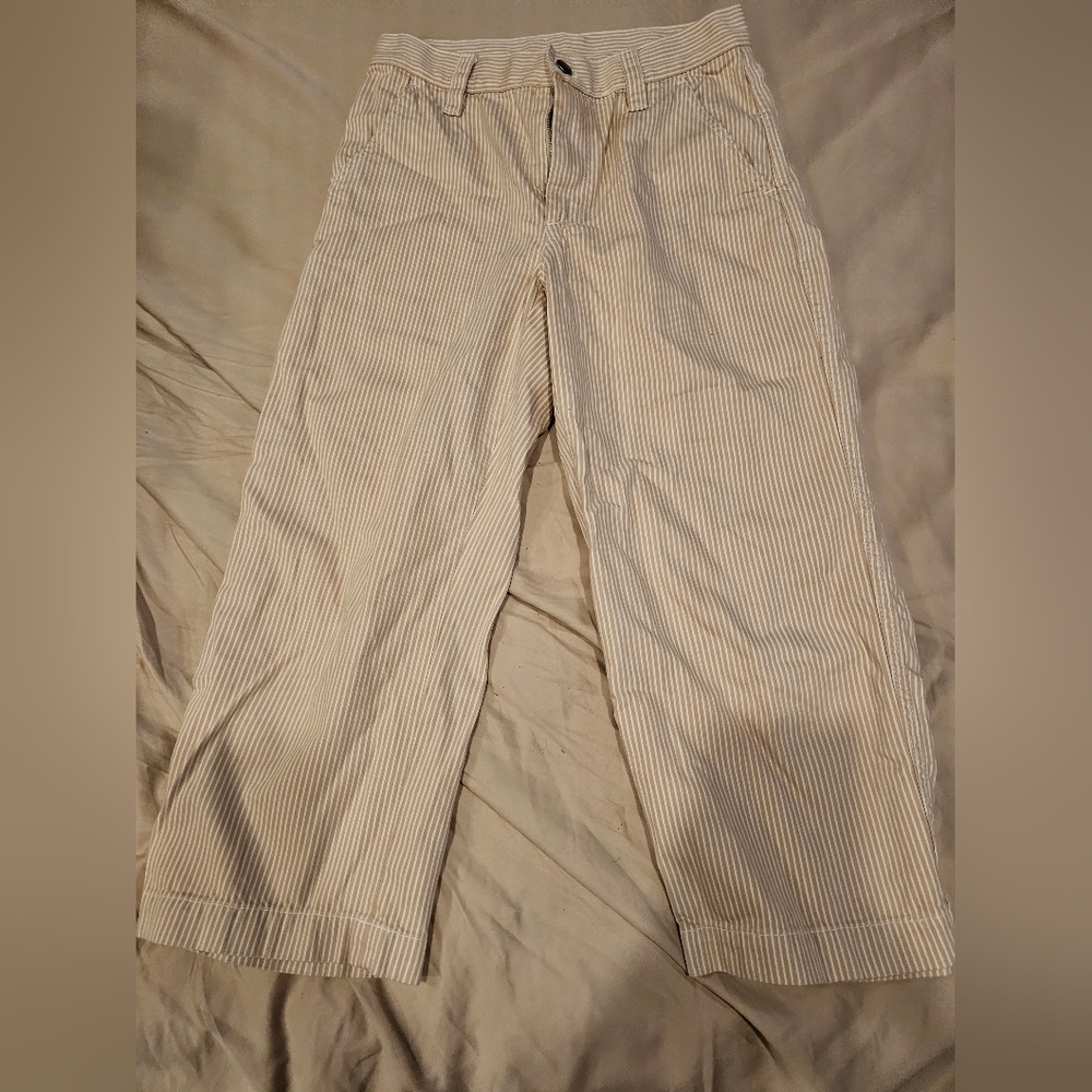 Marc Jacobs Striped Cropped Cotton Pants Sz 2 Redux Grunge Collection 1993/2018